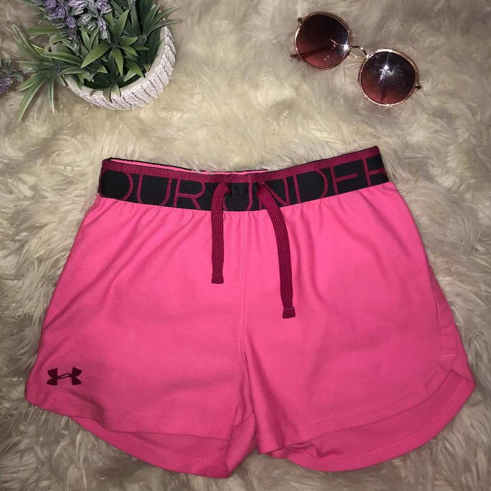 Under Armour Girls Athletic Shorts Sz YL